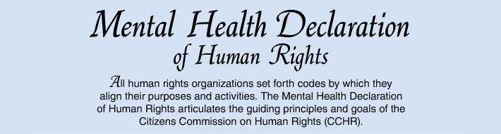 mental health declaration of human rights mental health declaration of human rights