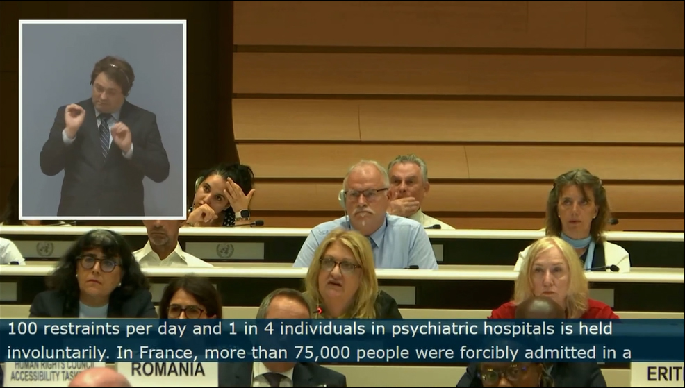 CCHR Addresses UN in Support of Global Ban on Coercive Psychiatry